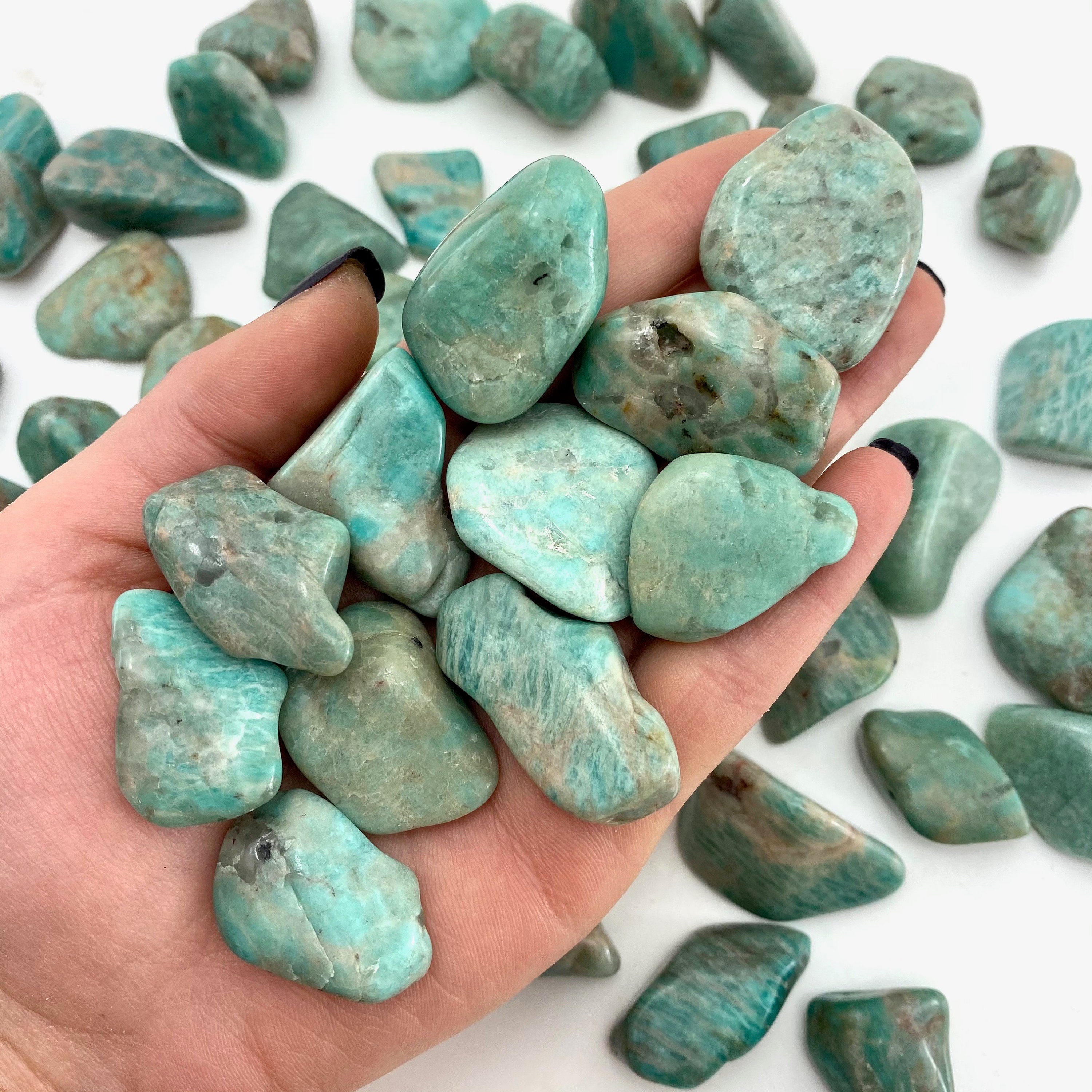 Amazonite Tumbled Stone Amazonite Pocket Stone Healing Etsy Amazonite Tumbled Stone Amazonite Pocket Stone Healing Etsy