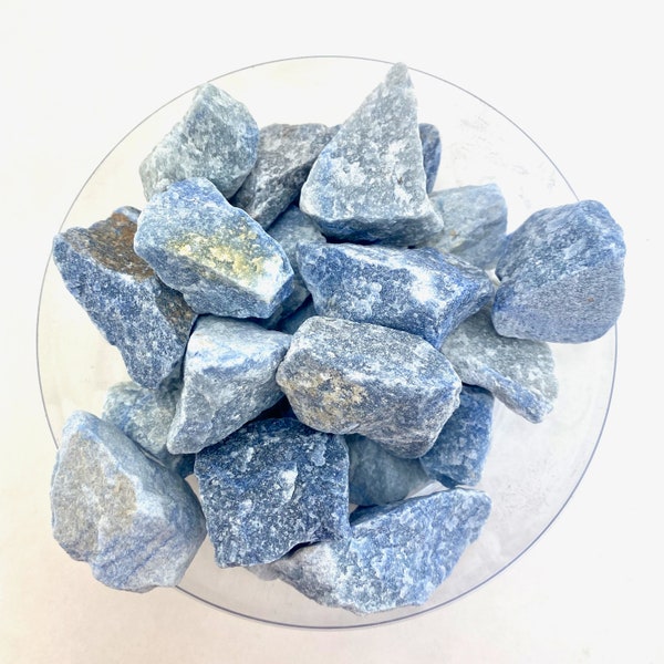 Raw Blue Quartz, Natural Blue Quartz, One Stone or Baggy, Rough Blue Quartz