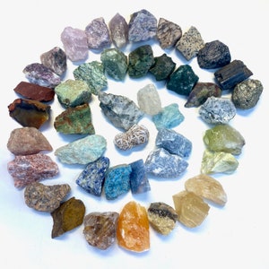 One of Everything Crystal Set, 3lbs of Raw Crystals, 40+ Rough Crystals