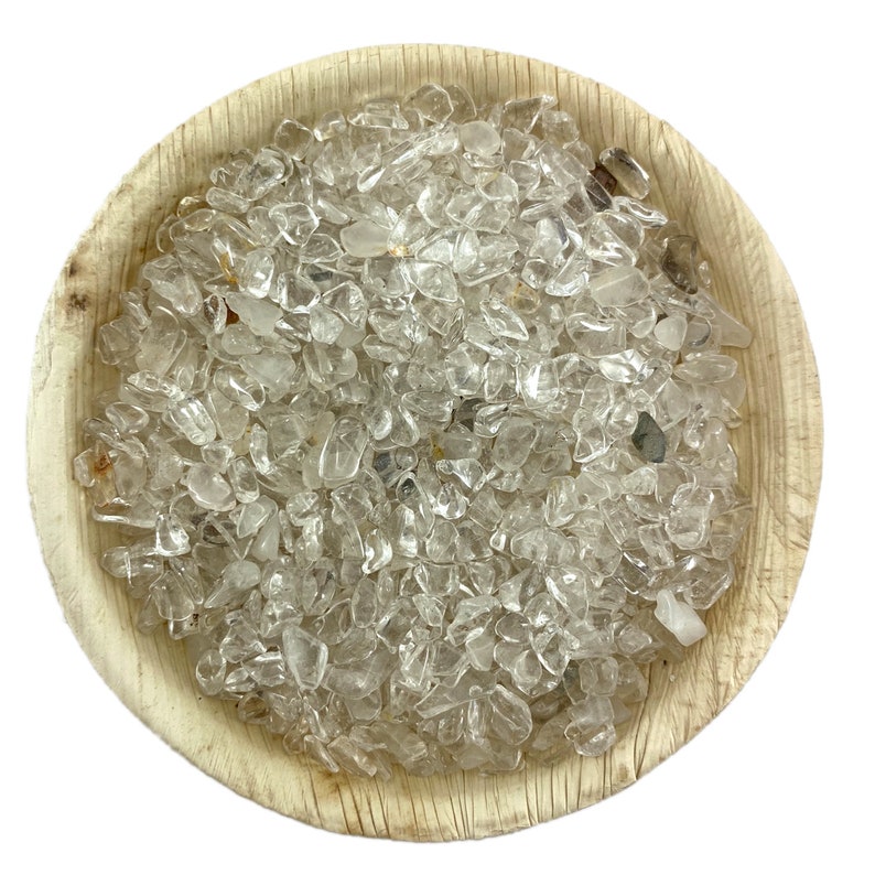Clear Quartz Chips 25 grams of Quartz Small Quartz Tumbled Etsy
