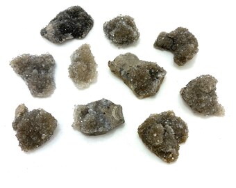 【ハナ】ハーキマーダイヤモンド ラフナゲット 1連 他　全4種 ハーキマーダイヤモンド 原石 アメリカ産[T482-1749]