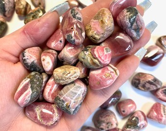 Tumbled Rhodochrosite, Polished Rhodochrosite, Rhodochrosite Tumble, Healing Rhodochrosite, T-144