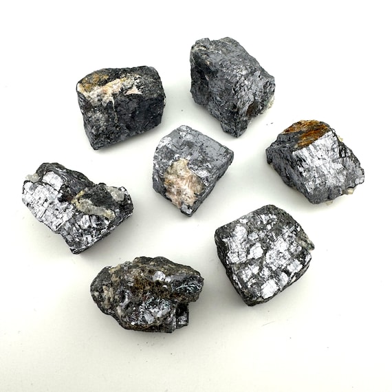 Raw Galena in Quartz Chunks Raw Galena in Quartz Chunks