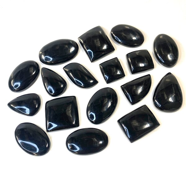 Obsidian Cabochon, Quality Obsidian Cabochon, 25g or 100g Obsidian Cabochon, Wholesale Obsidian Cabochon