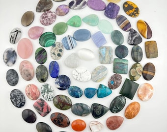 Natural Crystal Cabochons for Jewelry Making - Over 90 Types to Choose From - ETSY - Listing #1 A-O