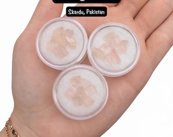 GEM JAR Natural Morganite - 3-6pcs - Rough Morganite Specimens