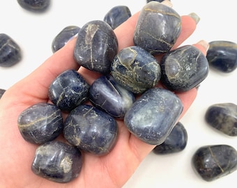 Iolite Tumble, Tumbled Iolite, Smooth Iolite Stone, Healing Iolite, T-137
