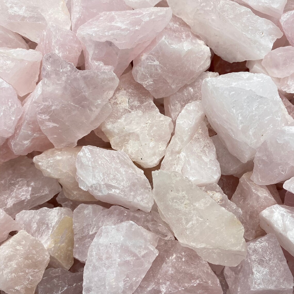 1lb Rose Quartz Rough Rose Quartz Bulk Rose Quartz Etsy