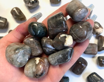 Polarity Moonstone Tumble, Tumbled Polarity Moonstone, Polished Polarity Moonstone, T-164