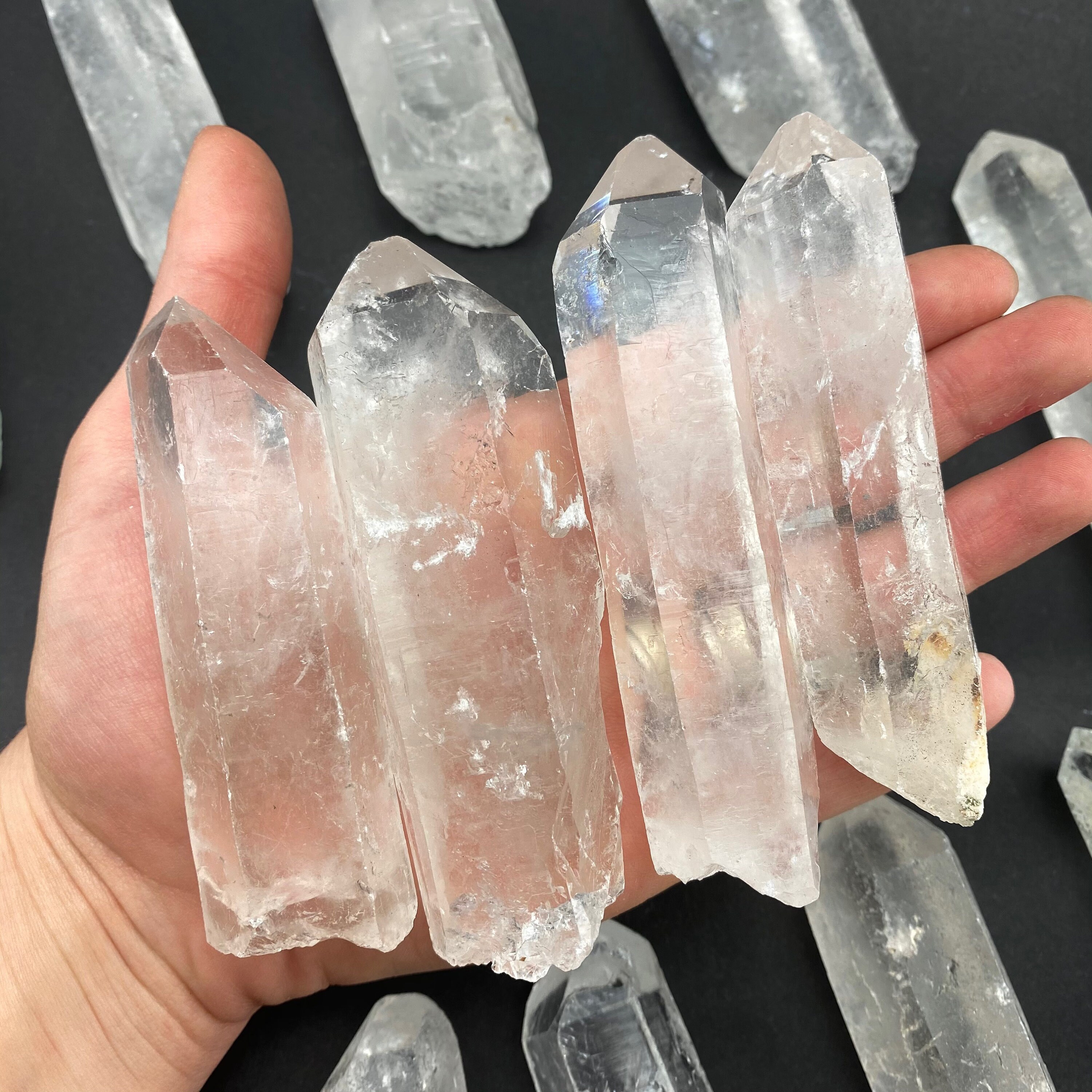 Natural Quartz Point, Medium Quartz Point, Rough Quartz Point, Raw Qu…