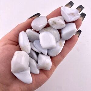 Tumbled Cacholong Opal, White Cacholong Opal, Cacholong Opal