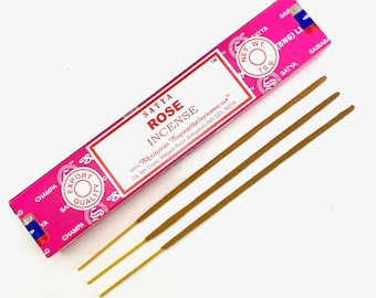 Rose Incense, Rose Incense Sticks, Satya Incense, Rose Incense Pack