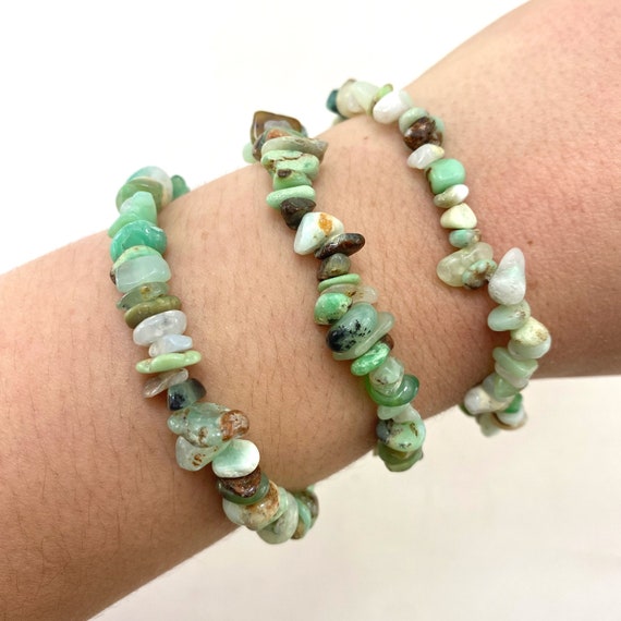 Grade A++ Chrysoprase Crystal Bead Bracelet 8mm, Genuine Chrysoprase  Gemstone | eBay