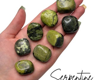 Serpentine Tumbled Stone, Peru Serpentine, Tumbled Serpentine, T-186