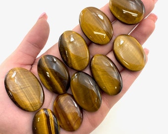 Marvellous Top Grade Quality 100/% Natural Iron Tiger Eye Oval Shape Cabochon Loose Gemstone Pair For Making Earrings 48 Ct 33X15X4 mm F-2979
