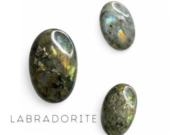 Labradorite Palm Stone - Natural Labradorite - Polished Labradorite Palm - Flashy Labradorite