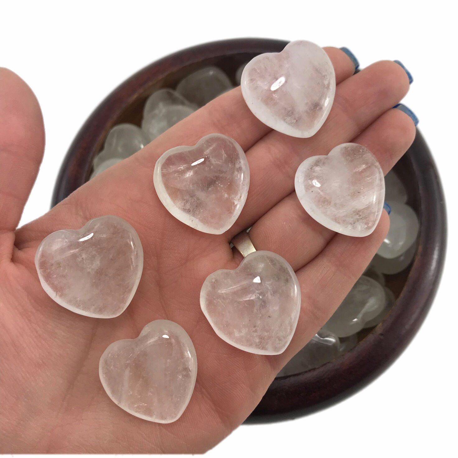 Quartz Heart, Mini Quartz Heart, Gemstone Heart