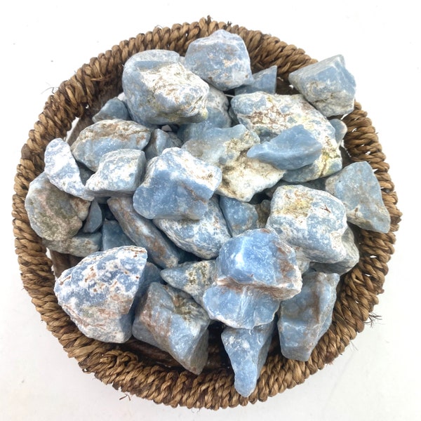 Angelite Gemstone, One stone or a Baggy, Rough Angelite, Raw Angelite