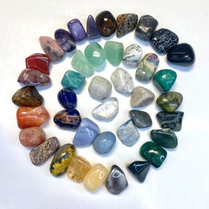 One of Everything Tumbled Set, 40+ Tumbled Stones, Tumbled Stone Kit