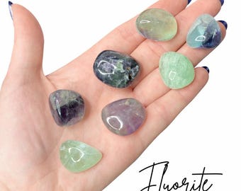 Rainbow Fluorite Tumble, Tumbled Fluorite, Polished Fluorite, T-21