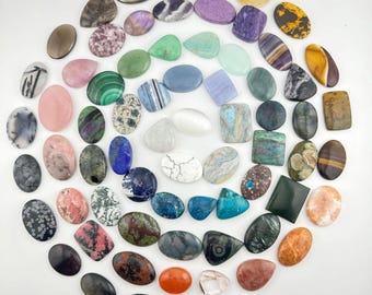 Natural Crystal Cabochons for Jewelry Making - Over 90 Types to Choose From - ETSY - Listing #2 P-Z