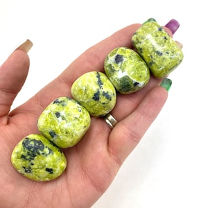 Lizardite Tumbled Stone, Tumbled Lizardite, Polished Lizardite, Healing Lizardite Stone, T-149