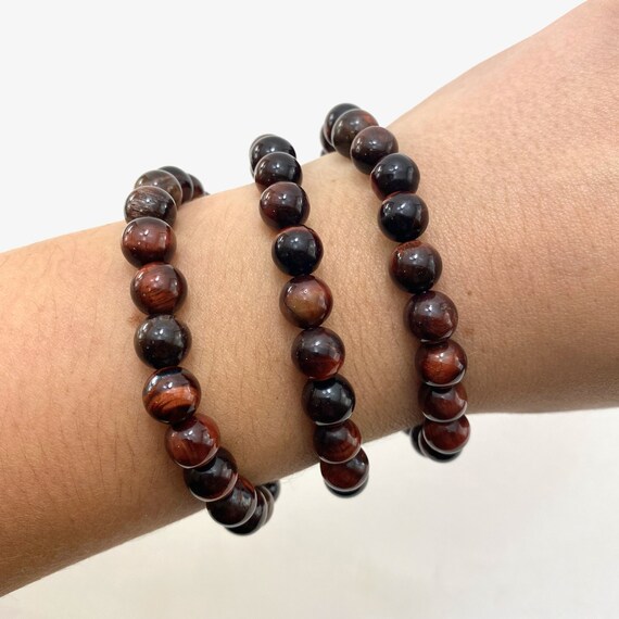 Red Tiger Eye Retro (BR13 RTE) Men's Bracelet | William Henry