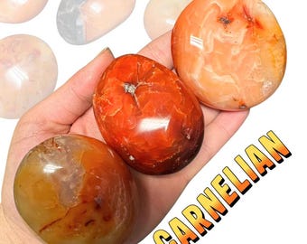 カーネリアンの卵の宝石石天然AAA - Etsy 日本