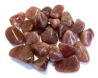 Red Aventurine Stone, Tumbled Red Aventurine, Pocket Red Aventurine, T-51