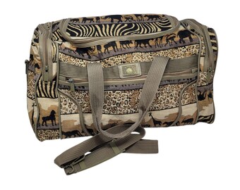 Bovano American Uni Safari Theme Tapestry Luggage Duffel Bag - Etsy display picture 1