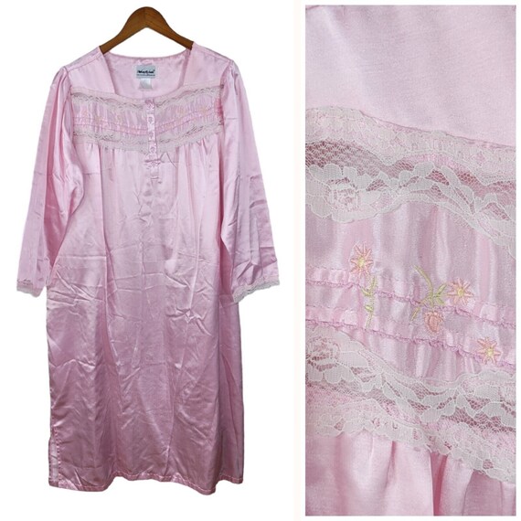 Flannel lined silk nightgown sales
