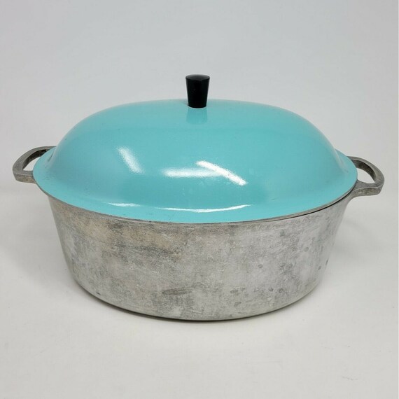 Vintage 60s Majestic Cookware Roaster Dutch Oven 6 qt Aluminum Etsy