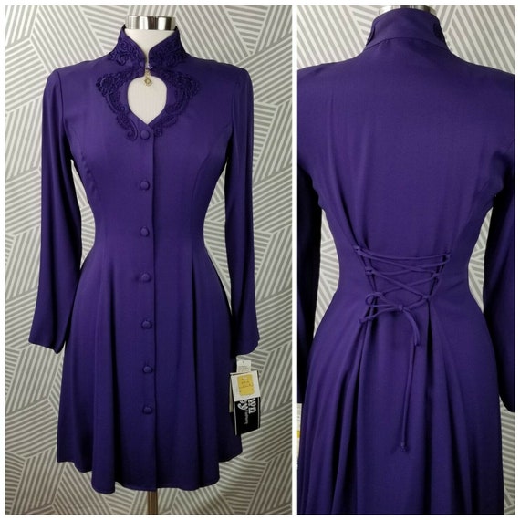 New Vintage size 6/8 Small Gothic Dress Victorian