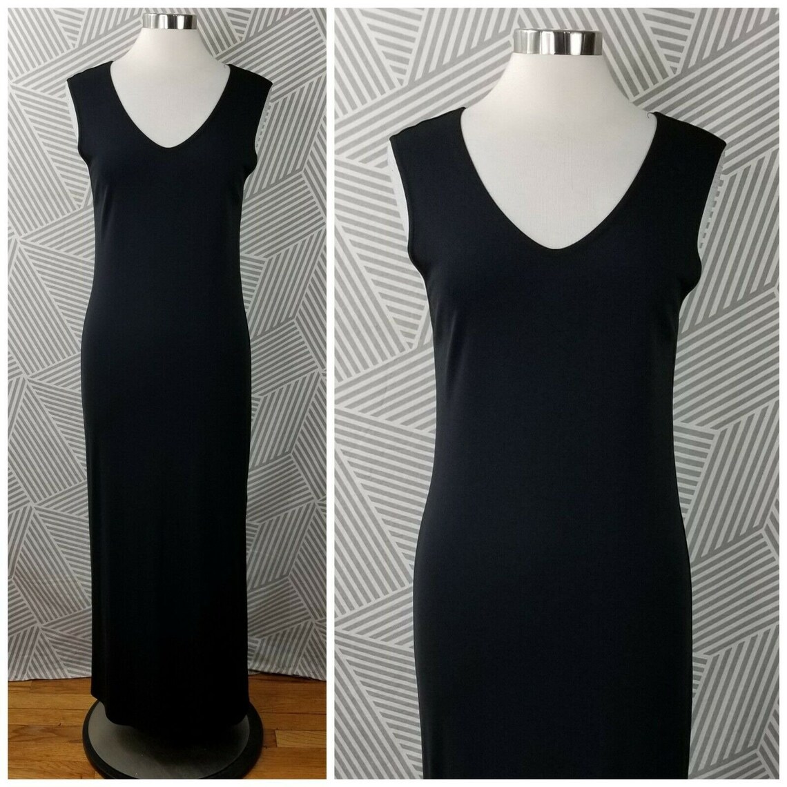 Vintage Gap size Medium Travel Knit Dress Slinky Maxi Long LBD | Etsy
