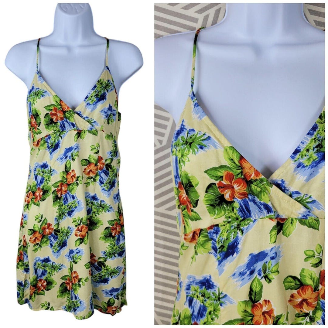 Pacific Legend - Hibiscus Monstera Red Cotton Hawaiian Tank Short Dress main image 1