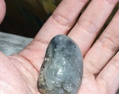 Hetian Qinghua Pebble Nephrite Jade Dragon Tortoise pendant handheld piece (with certificate, free necklace handheld string)