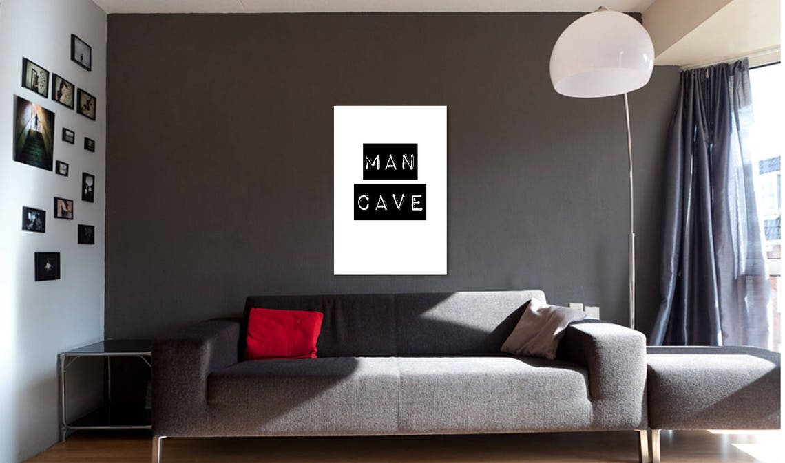 Bachelor Pad or Man Cave Wall Art poster Size 1 Smaller Size for