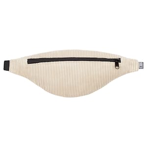 Bum Bag Cord Beige Slim Vegan Handmade in Berlin for Women Men Unisex Hipbag Crossbody Bag Shoulder Bag Hip Bag