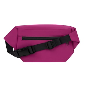 Bum Bag Softshell fuchsia square women men unisex hipbag crossbody bag image 3