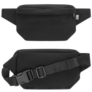 Small square bum bag softshell, women's & men's hip bag, mini belt bag water-repellent, outdoor bum bag, small square hip bag image 2