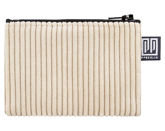 Etui klein Cord beige Mini Vegan Handgenäht in Berlin Geldbörse für Kinder Damen Herren Unisex Mini-Geldbörse Portemonnaies