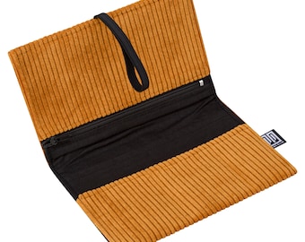 Tobacco bag handmade | Corduroy | ochre | Fabric tobacco bag | Tobacco Pouch
