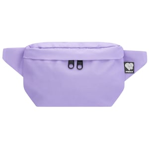 Kleine eckige flieder Bauchtasche aus recyceltem Meeresplastik, Wasserabweisend, robust, vegan, Damen Bauchtasche, Hipbag Herren & Damen