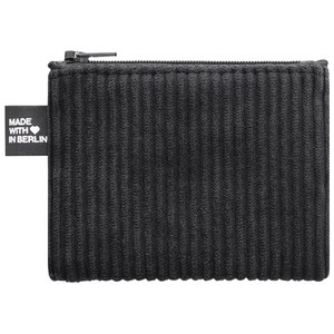 Case small corduroy black mini vegan hand sewn in Berlin wallet for children women men unisex mini wallet purses image 2