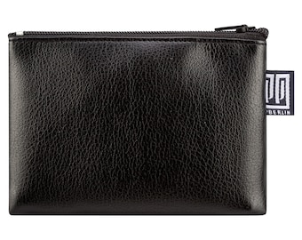 Case small imitation leather black mini vegan hand-sewn in Berlin purse for children women men unisex mini purse wallets