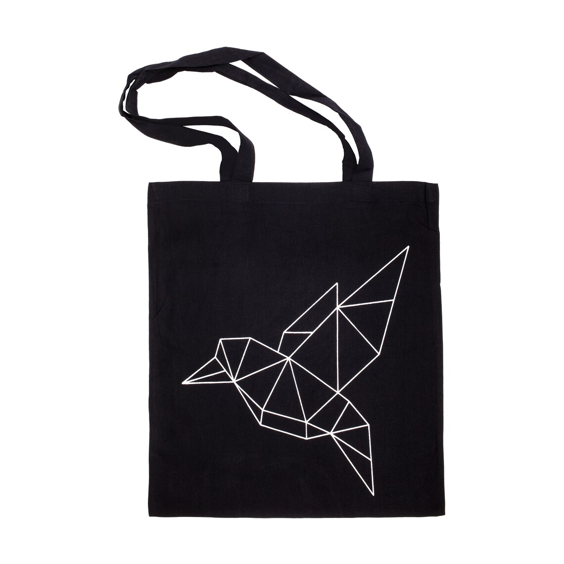 Jute bag origami bird carrier bag shopping bag bag Etsy