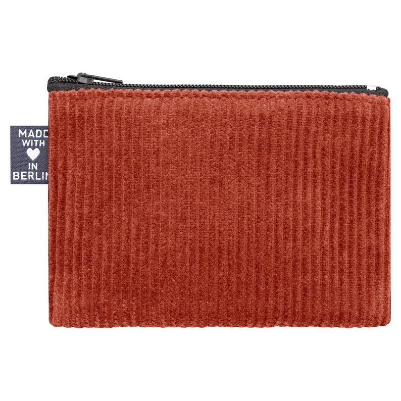 Case small cord blood orange mini vegan hand-sewn in Berlin wallet for children women men unisex mini wallet wallets image 2