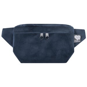 Kleine eckige Bauchtasche Samt, Damen & Herren Hüfttasche Samt, Mini Gürteltasche mit einem Fach, Fannypack eckig klein, kleine Hipbag eckig
