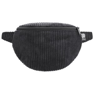 Sac banane Cord Mini Noir vegan fait main à Berlin Allemagne Sac banane enfants et adultes