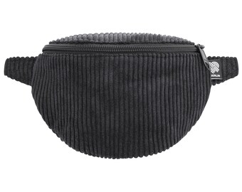 Black Cord Mini Fanny Pack – Vegan & Handmade in Berlin (Germany), Perfect for Kids and Adults